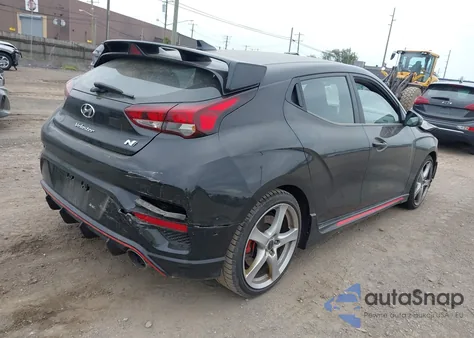 2022 Hyundai Veloster N from USA, damaged, VIN KMHT36AH0NU015217